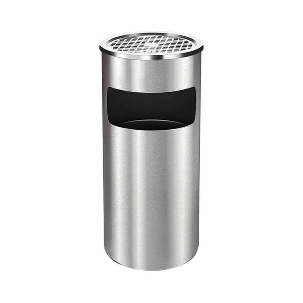 metalna czilindrichna kanta so pepelnik silver 01