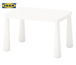 03 IKEA MAMMUT Детска масичка бела