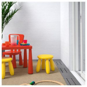 IKEA MAMMUT Столче пластично округло во боја по избор