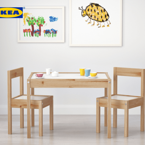 IKEA LATT Детска масичка со две столчиња