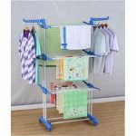 3 Layer Rollable Cloth Drying Rack Hanger 7075338
