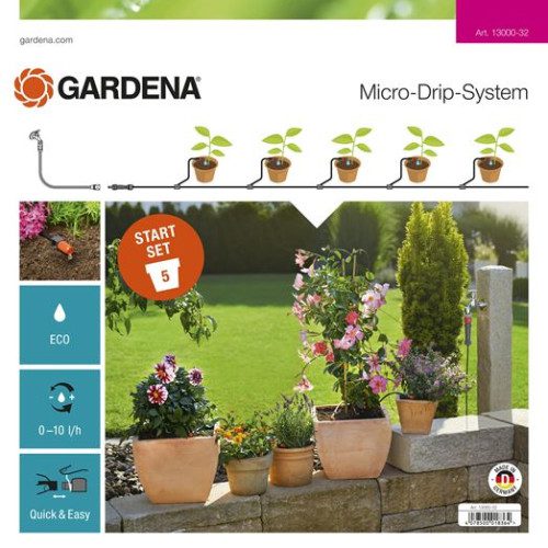 GARDENA Систем за наводнување до 5 саксии