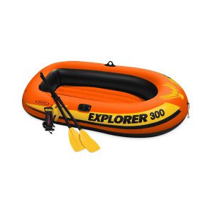 INTEX Explorer 300 Чамец со весла и пумпа 2.11m x 1.17m x 41cm (58332)