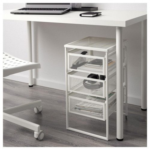 IKEA LENNART Сталажа за биро метална со 3 фиоки