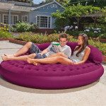 INTEX Душек на надувување за двајца со потпирач (68881)