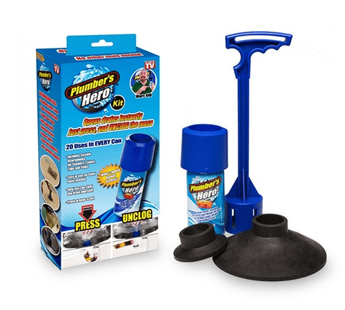 Сет за одзатнување одвод Plumber's Hero Kit