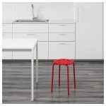 red chair and table