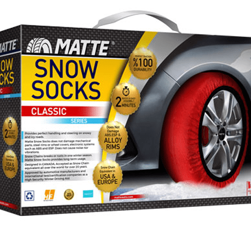 Авто чорапи за снег MATTE со димензија по избор