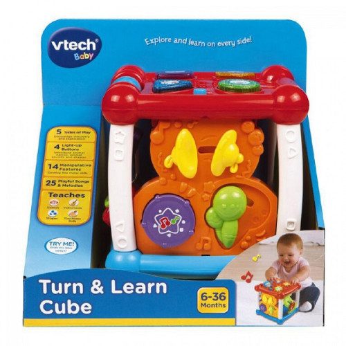 Vtech Коцка едукативна Turn And Learn