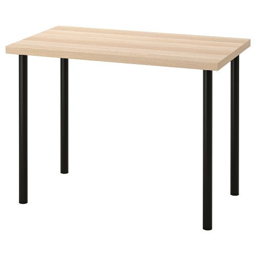 IKEA LINNMON/ADILS Маса работна светло кафена боја 100 x 60 cm со ногарки во боја по избор