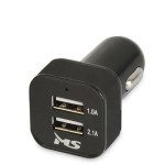 Полнач за во автомобил со 2 USB MS POWER A100 + 1 година гаранција