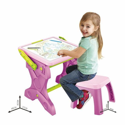 Маса со табла за пишување Learning Table 2 in 1